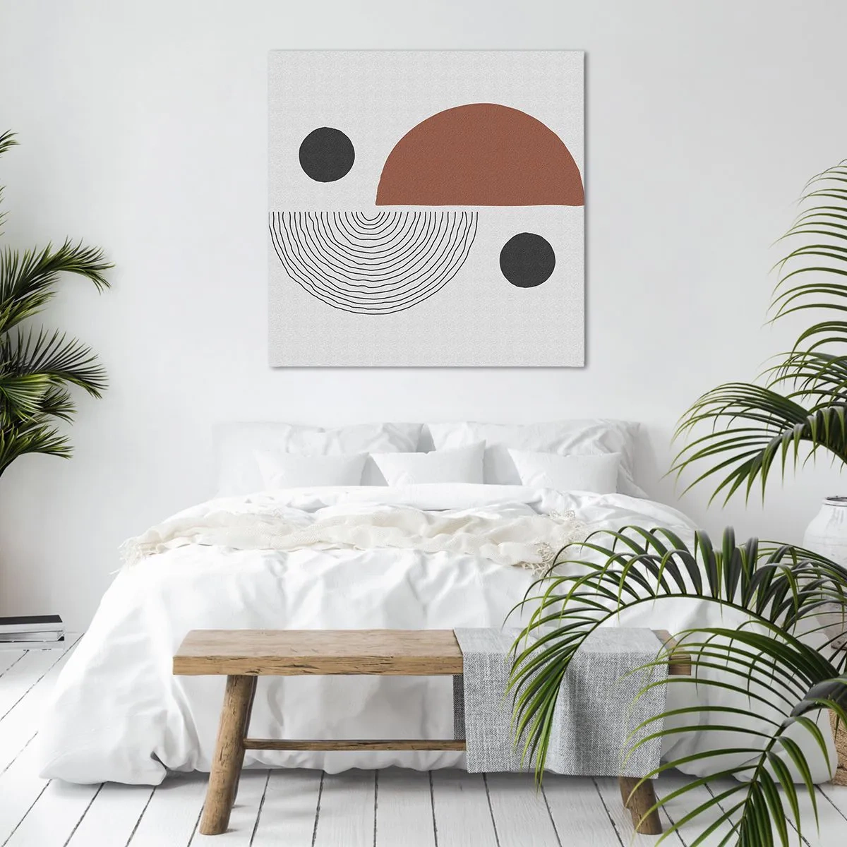 Schilderen op canvas - Perfectie van het wiel - 30x30 cm