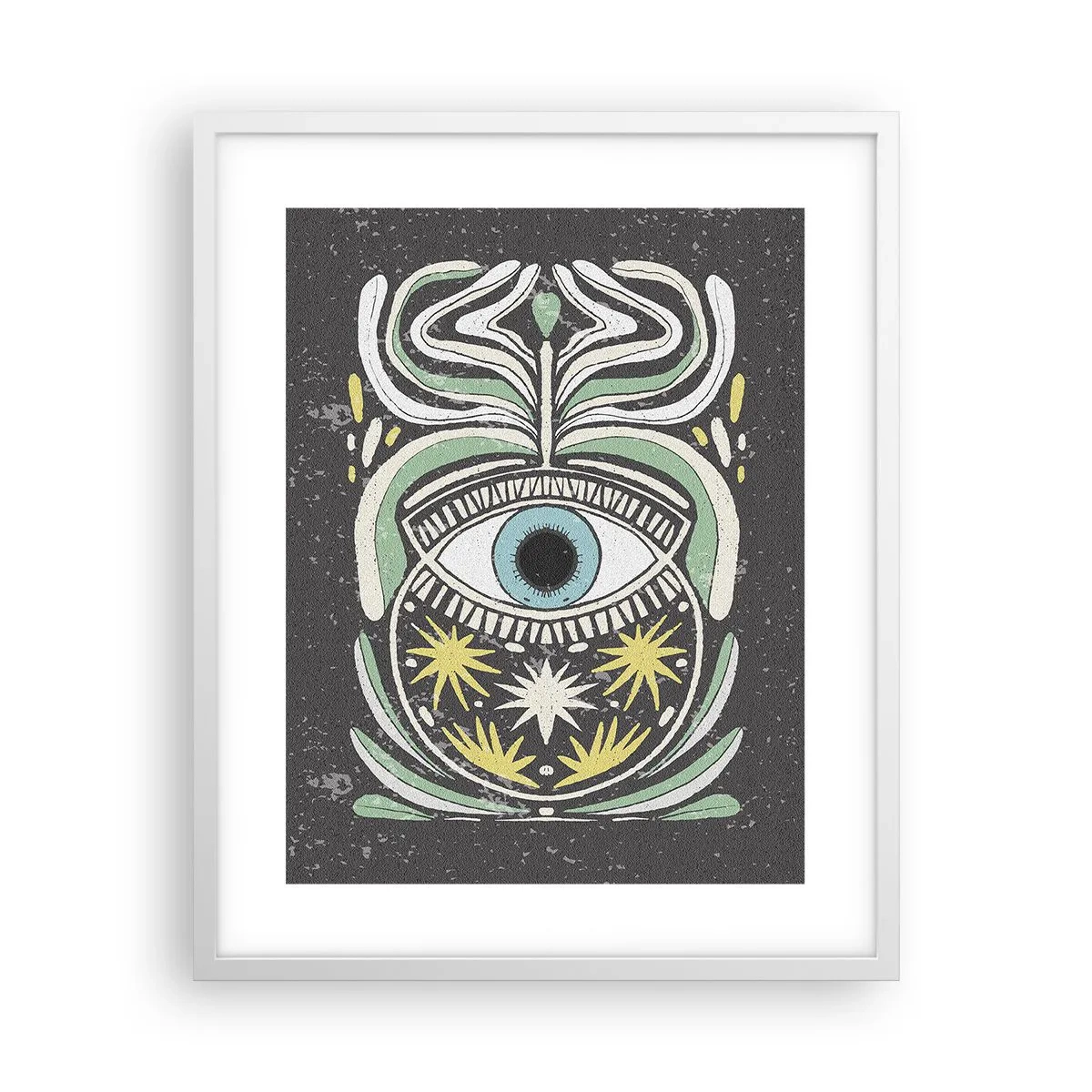 Poster in een witte lijst - Tribale rituelen - 40x50 cm