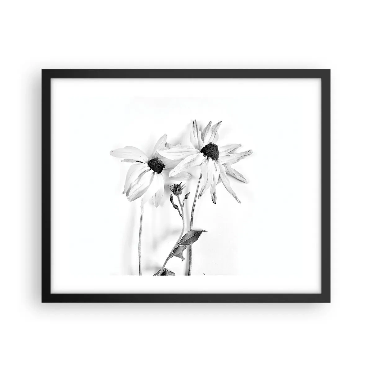 Poster in een zwarte lijst - Niemand wil alleen zijn - 50x40 cm