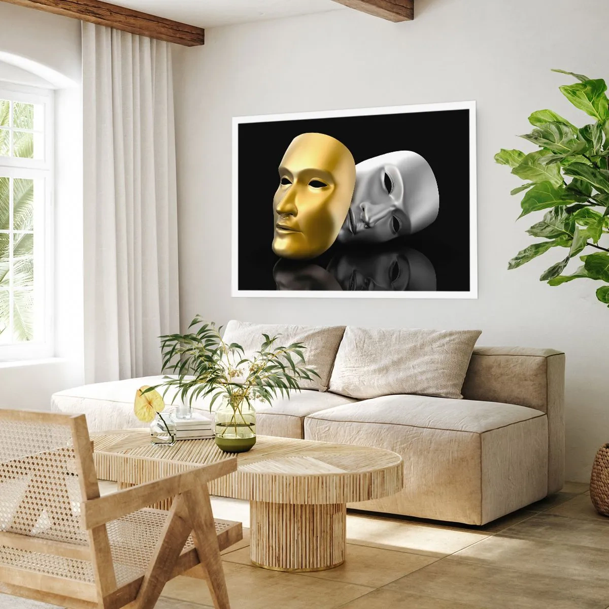 Poster - Het leven is theater - 50x40 cm