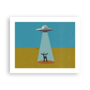 Poster - Een nauwe ontmoeting - 50x40 cm