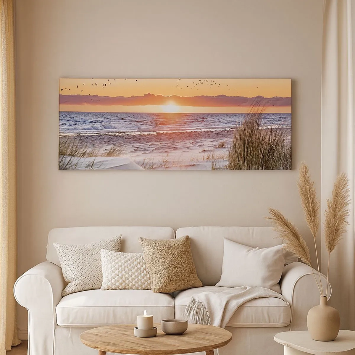 Schilderen op canvas - Horizontaal landschap - 100x40 cm