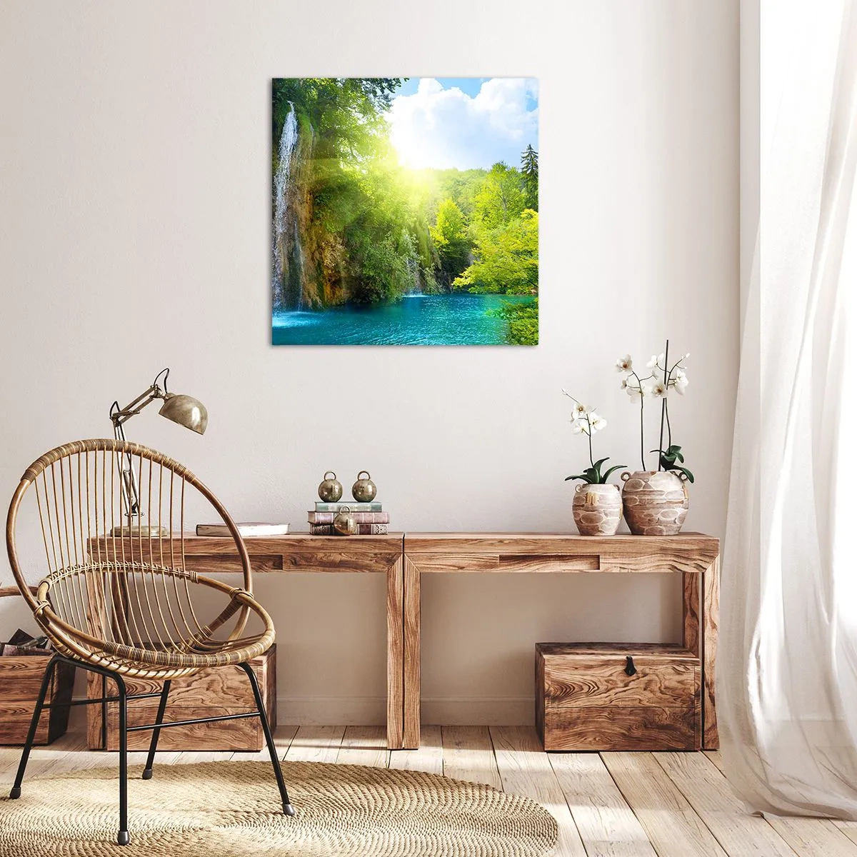 Schilderen op canvas - Het moet Eden zijn - 60x60 cm