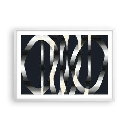 Poster in een witte lijst - Een poging om de duisternis te doorbreken - 70x50 cm