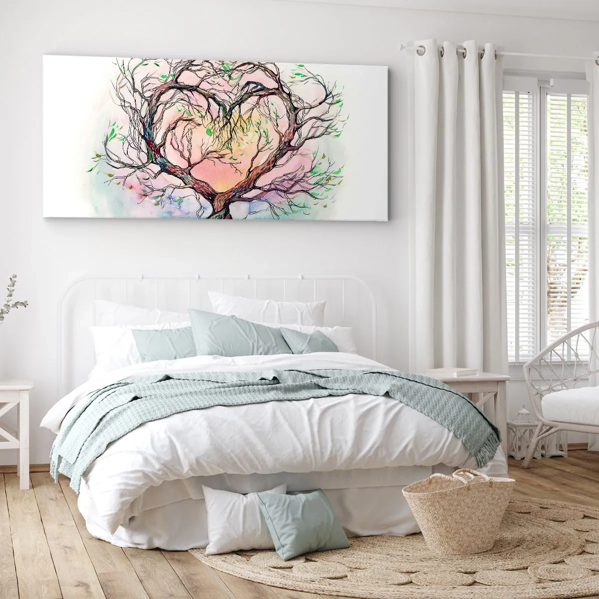 Schilderen op canvas - Samen tegen de stormen - 140x50 cm