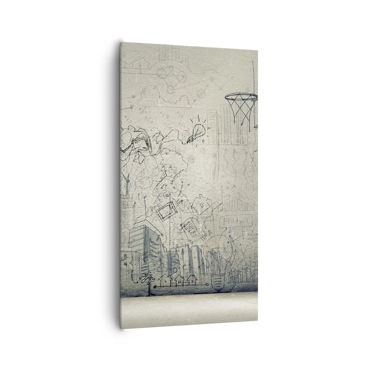 Schilderen op canvas - Mijn geweldige stadsleven - 65x120 cm
