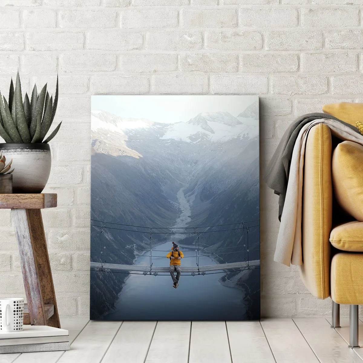 Schilderen op canvas - Blij in het ongewisse - 80x120 cm