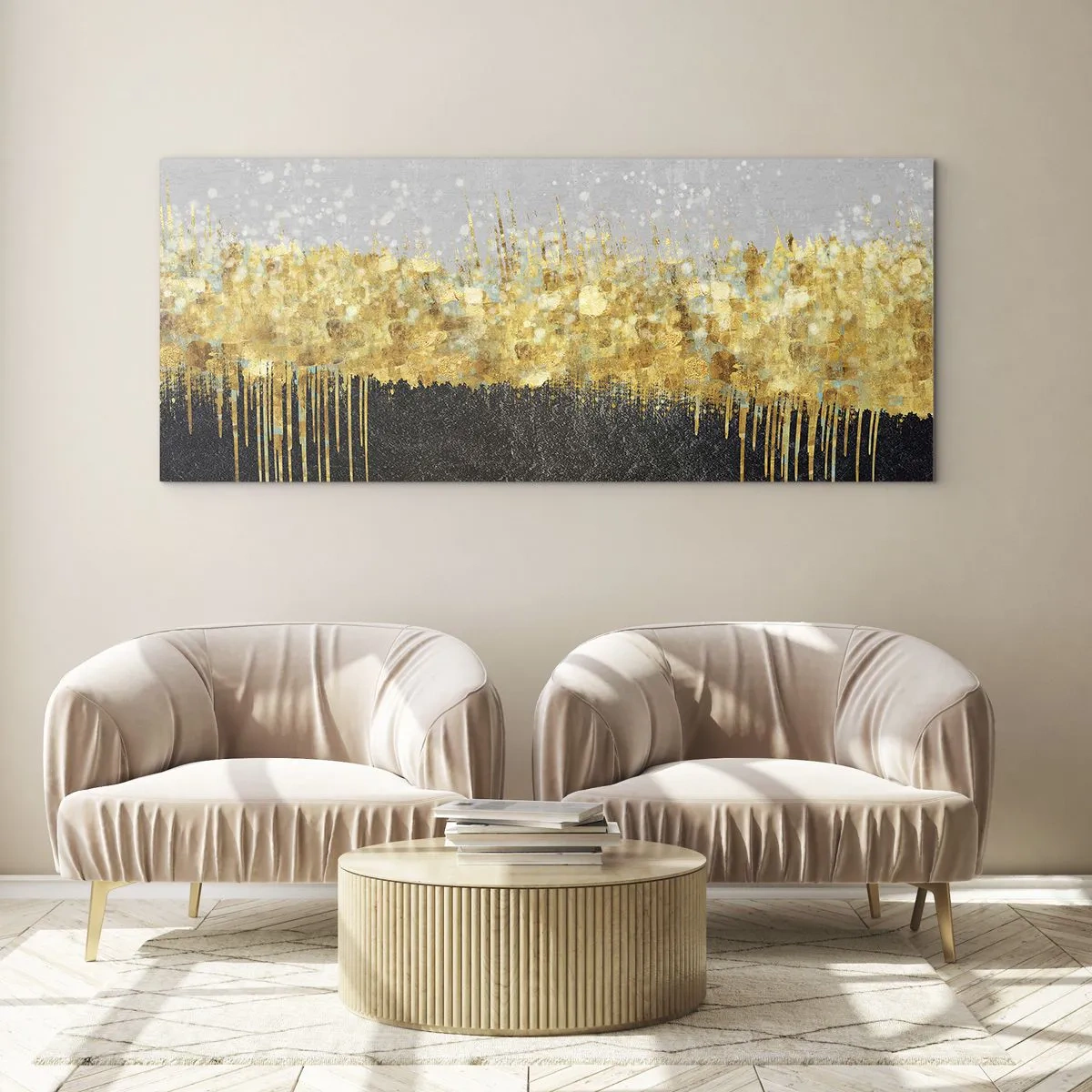 Schilderen op glas - Naar binnen en naar boven - 90x30 cm