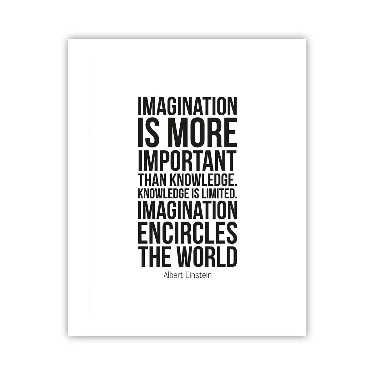 Poster - Einstein over de kracht van verbeelding - 40x50 cm