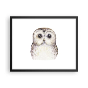 Poster in een zwarte lijst - Kijk in mijn ogen - 50x40 cm