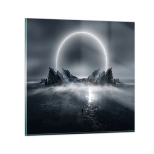 Schilderen op glas - Einde van het verhaal - 30x30 cm