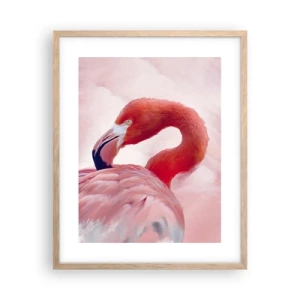 Een poster in een licht eiken lijst - Vogel schoonheid - 40x50 cm