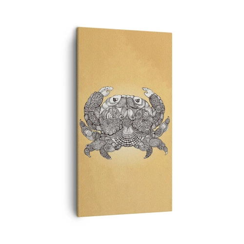 Schilderen op canvas - Verhalen van meneer Krabs - 45x80 cm