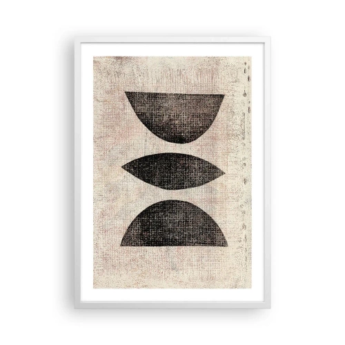 Poster in een witte lijst - etnische abstractie - 50x70 cm