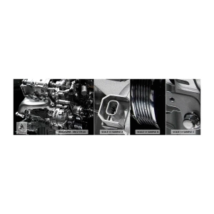 Fotobehang Monster Premium Canvas - Staal, mooi, sterk - Automobiel, Automotor, 3D - 100x30 cm