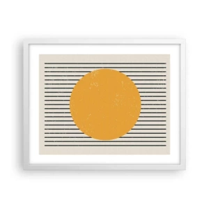 Poster in een witte lijst - De kracht van eenvoud - 50x40 cm