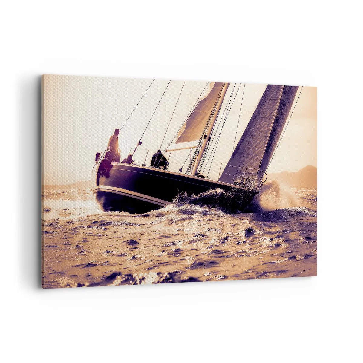 Schilderen op canvas - Zeil, matroos - 120x80 cm