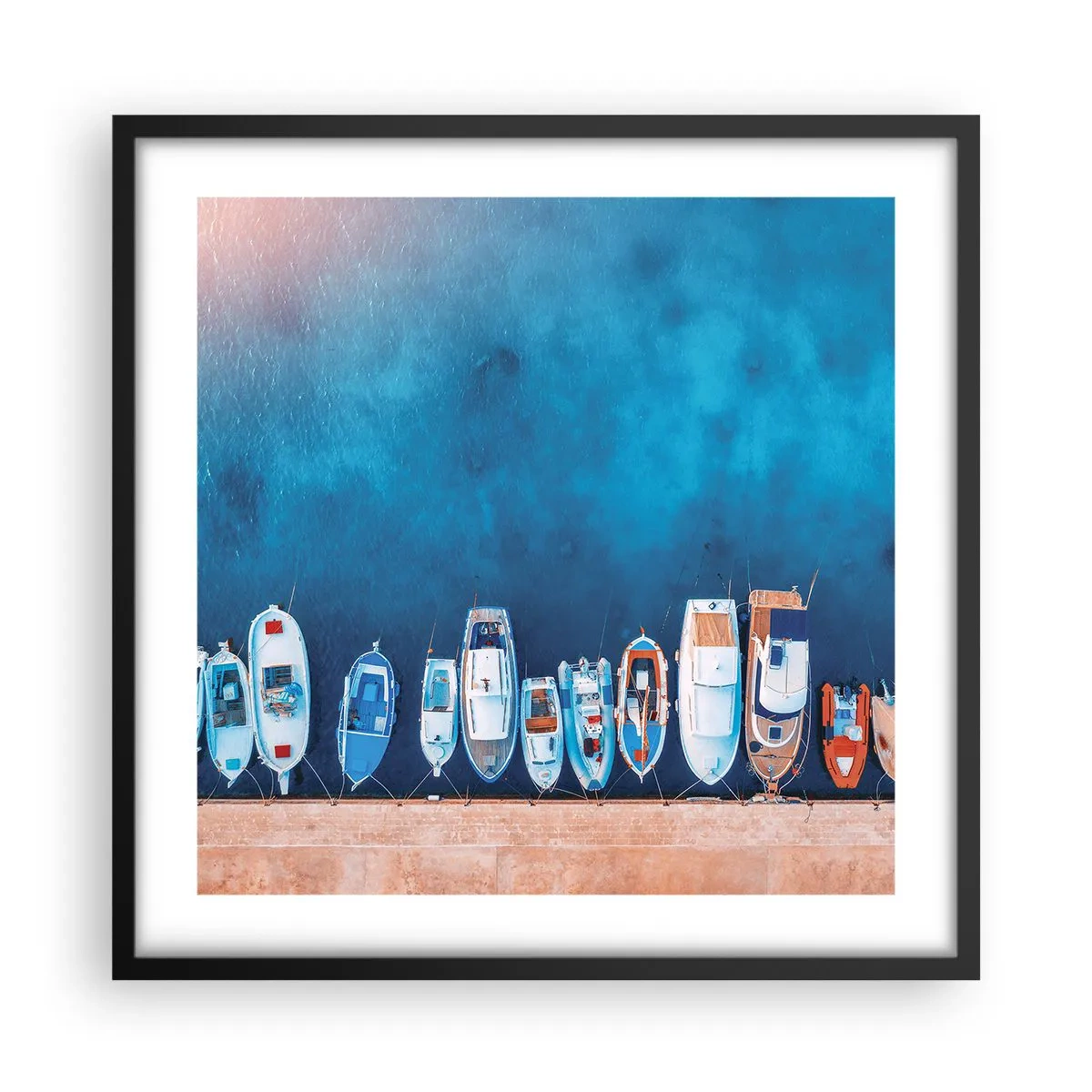 Poster in een zwarte lijst - In één rij - 50x50 cm