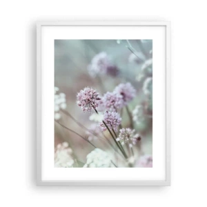 Poster in een witte lijst - Zoete filigrane kruiden - 40x50 cm