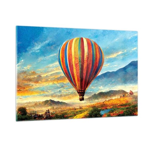 Schilderen op glas - In stilte zie je meer - 120x80 cm