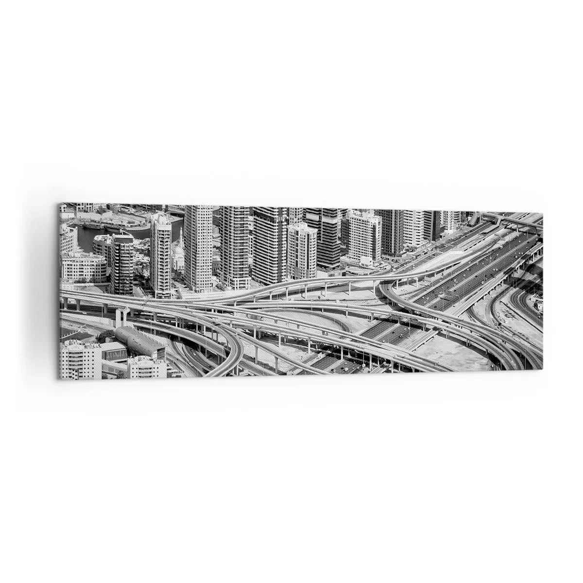 Schilderen op canvas - Dubai - de onmogelijke stad - 160x50 cm