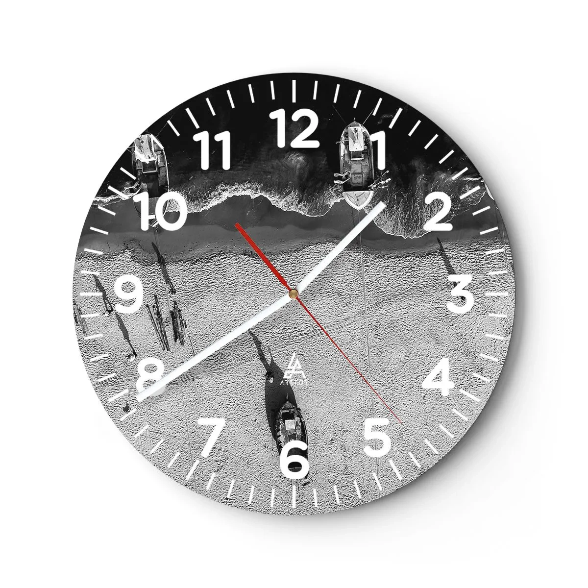 Wandklok - Klok - Nog steeds aan de oever… - 40x40 cm