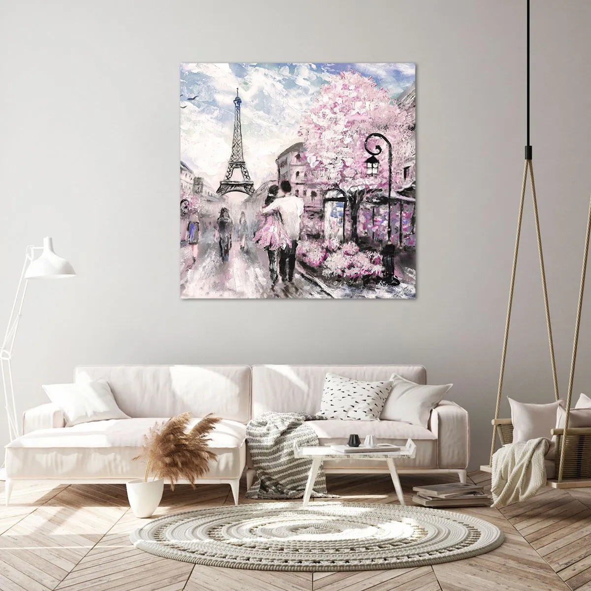 Schilderen op canvas - Hoe verliefd te worden is alleen in ... - 70x70 cm