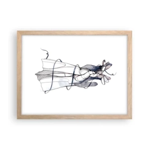 Een poster in een licht eiken lijst - Touch-studie - 40x30 cm