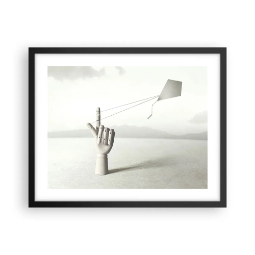 Poster in een zwarte lijst - Krachttest - 50x40 cm