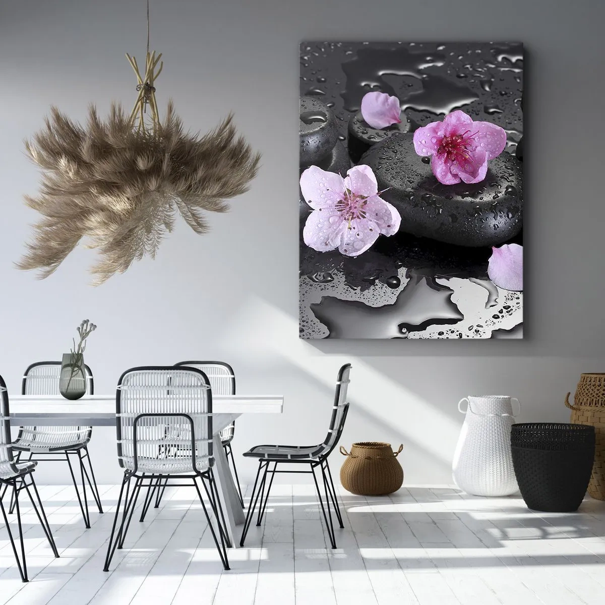 Schilderen op canvas - En de steen valt uit het hart - 50x70 cm