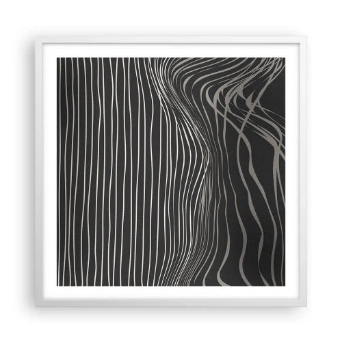 Poster in een witte lijst - Ritme en accent - 60x60 cm