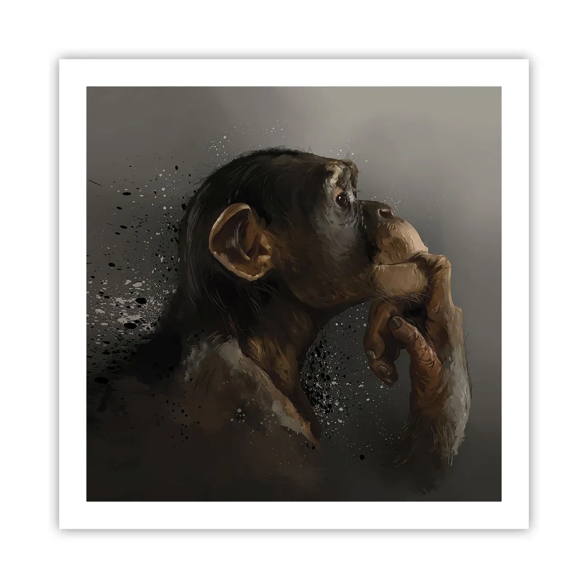Poster - Zeker een denker - 60x60 cm