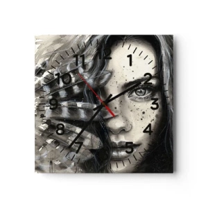 Wandklok - Klok - Wilde schoonheid - 40x40 cm