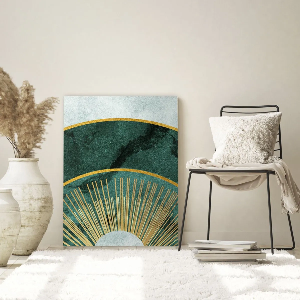 Schilderen op glas - Een ander zonnestelsel - 70x100 cm