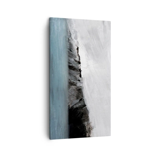 Schilderen op canvas - Water – aarde: botsing der elementen - 45x80 cm