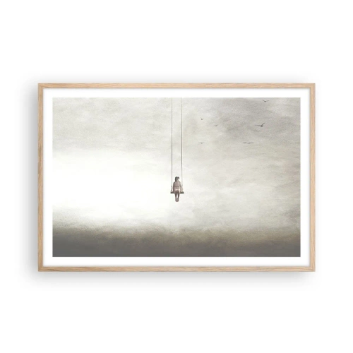 Een poster in een licht eiken lijst - Een kind in ons - 91x61 cm