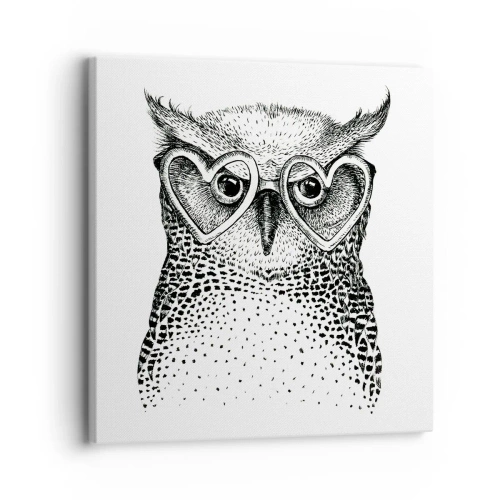 Schilderen op canvas - Verstandig en met liefde - 30x30 cm