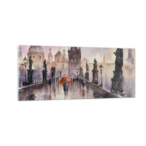 Schilderen op glas - Mensen veranderen niet - 100x40 cm