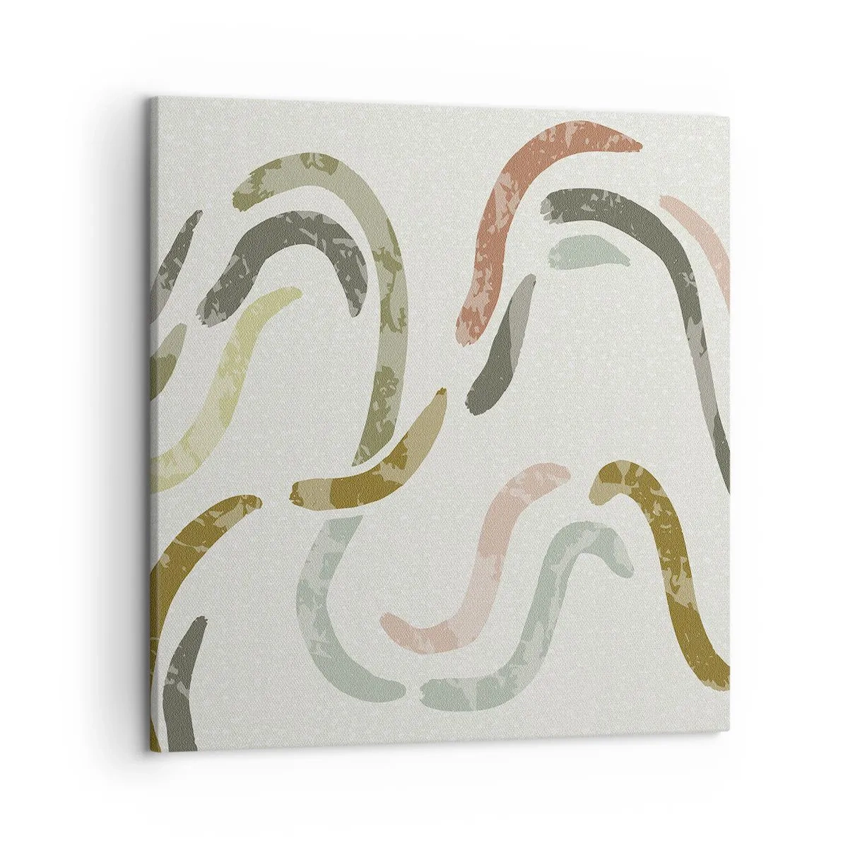 Schilderen op canvas - Een vrolijke dans van abstractie - 50x50 cm