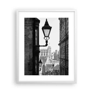 Poster in een witte lijst - Het Edinburgh-verhaal - 40x50 cm