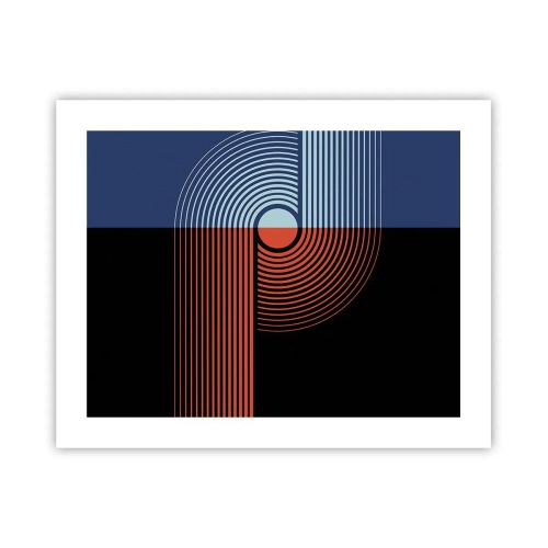 Poster - In een geometrische omhelzing - 50x40 cm