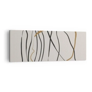 Schilderen op canvas - Compositie – loopdans - 140x50 cm