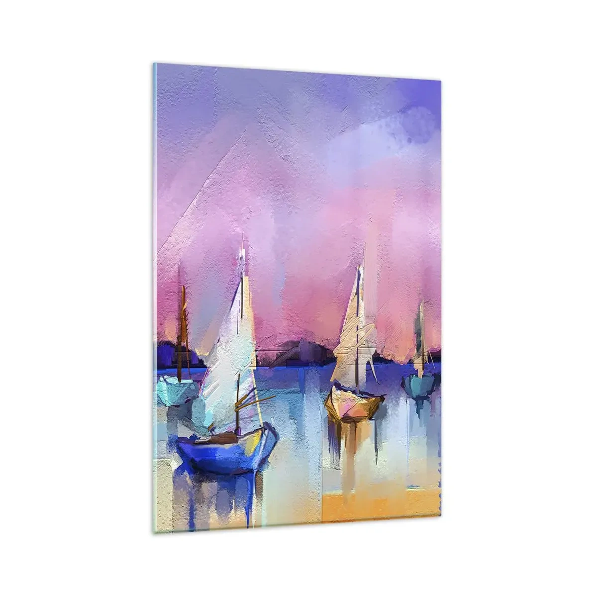 Schilderen op glas - Richting: breed water - 80x120 cm