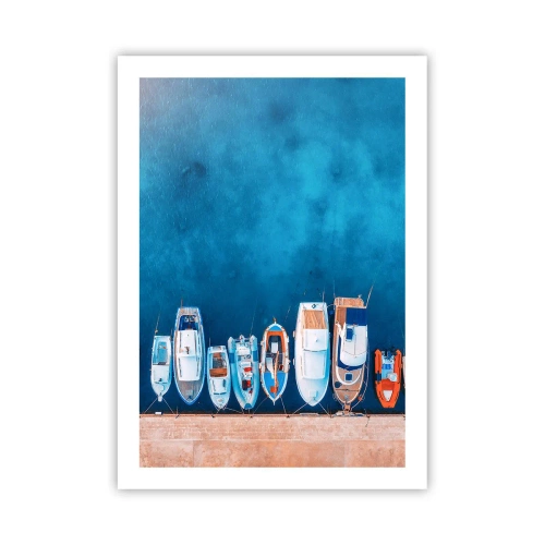 Poster - In één rij - 50x70 cm