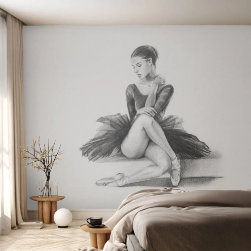 Zelfklevend Fotobehang Deluxe Sticker - Betoverd door de dans - Ballerina, Dans, Ballet - 250x175 cm