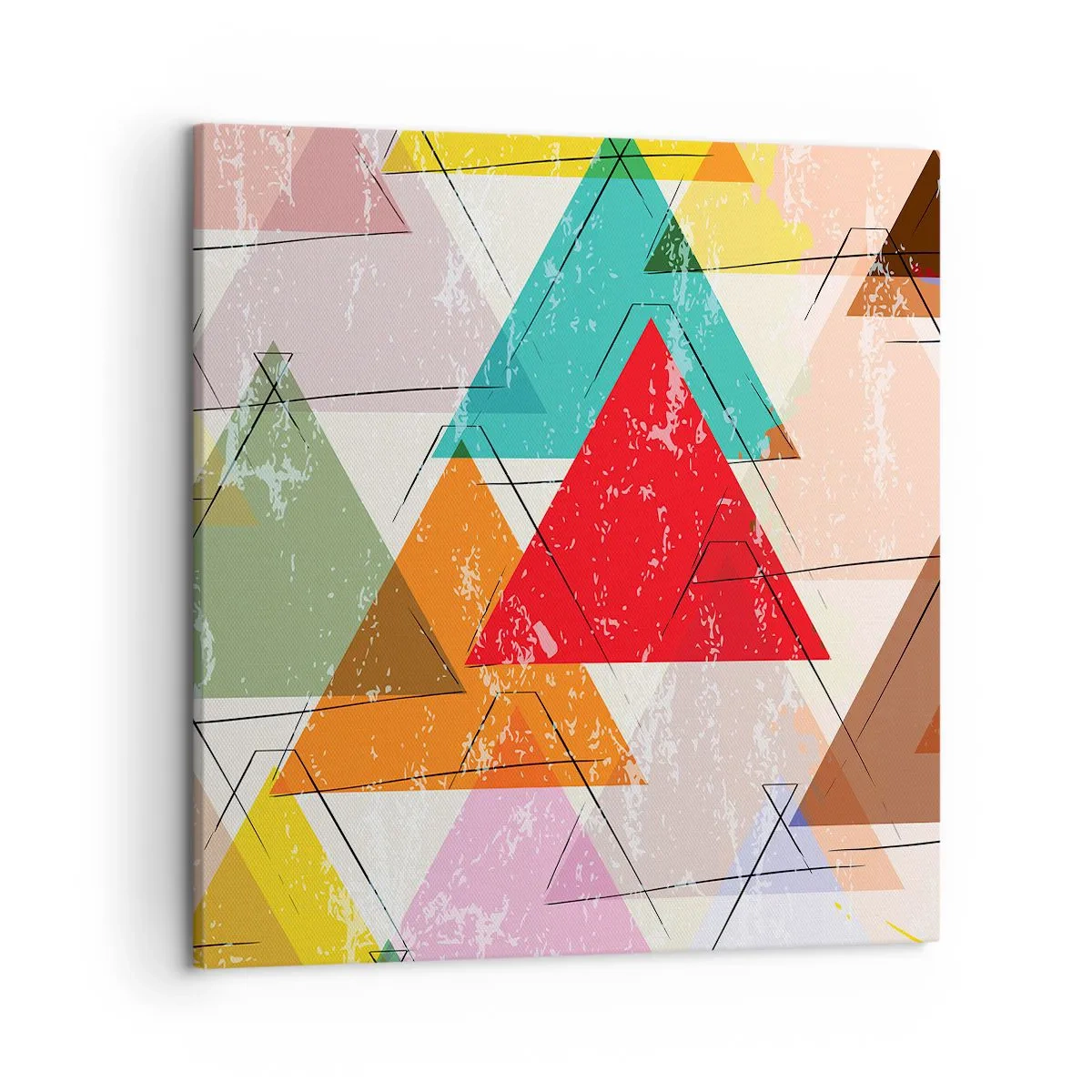 Schilderen op canvas - Onzinnige praat uitslaan - 50x50 cm