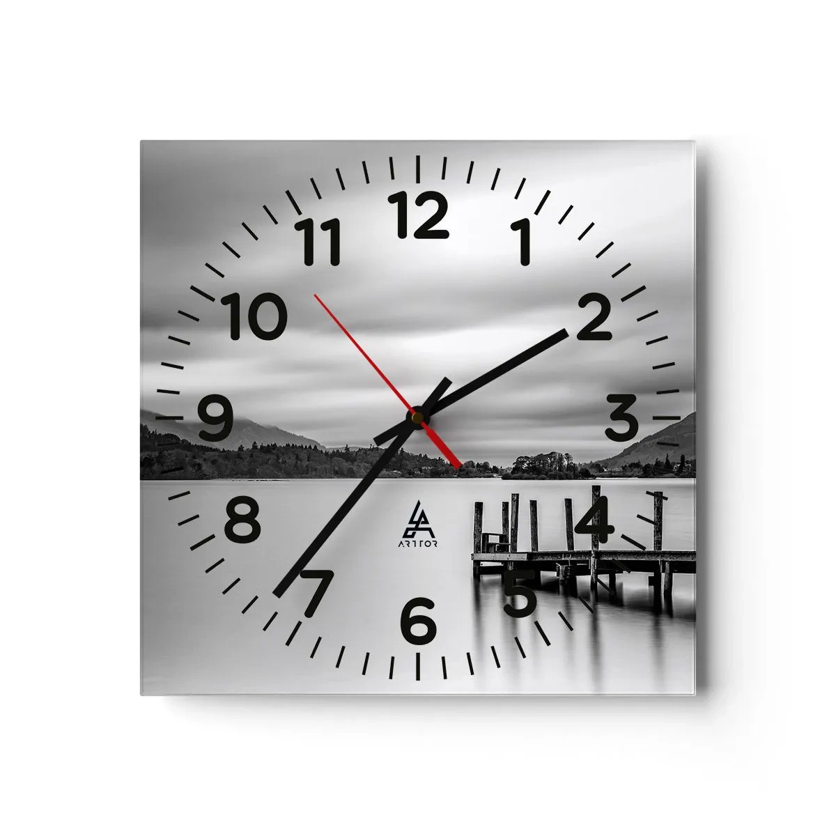 Wandklok - Klok - Zachtheid en kracht - 30x30 cm