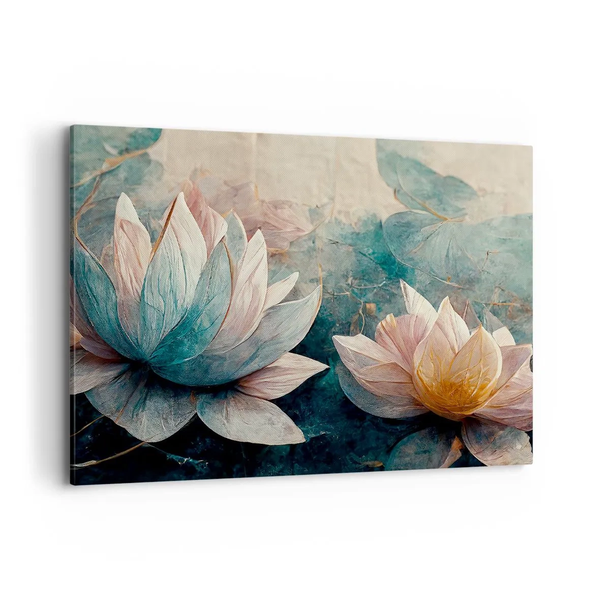 Schilderen op canvas - Sterren van het meer - 100x70 cm