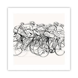 Poster - Samen als team - 40x40 cm