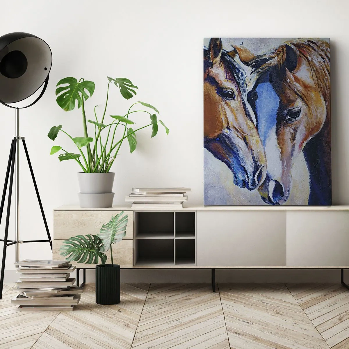 Schilderen op canvas - Is het vriendschap? is het liefde? - 70x100 cm